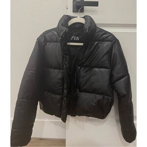 ZARA Women’s Black Puffer Jacket
